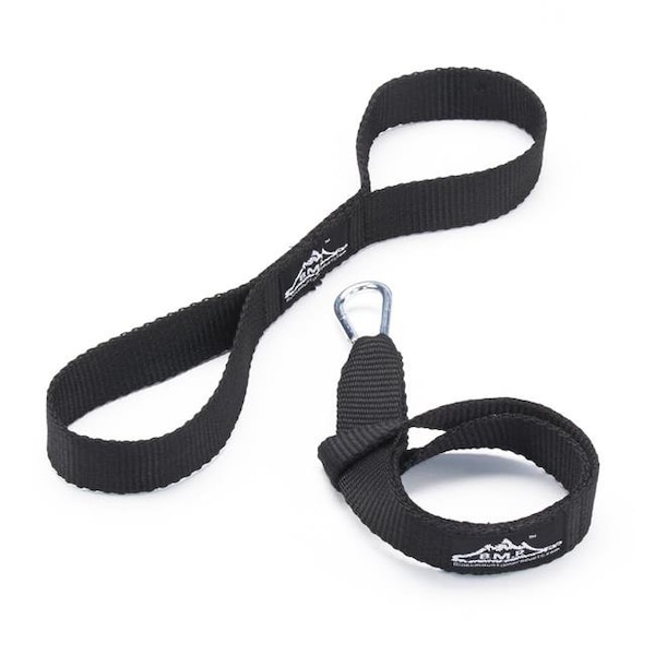Black Mountain Products Battle Rope Anchor Battle Rope Anchor Kit with Nylon Straps & Carabiner Clip; Black Battle Rope Anchor - main